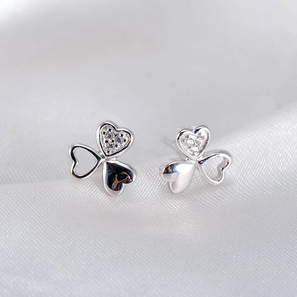 Серьги пусеты Suplush из 100% стерлингового серебра 925 пробы с цветами для свадьбы