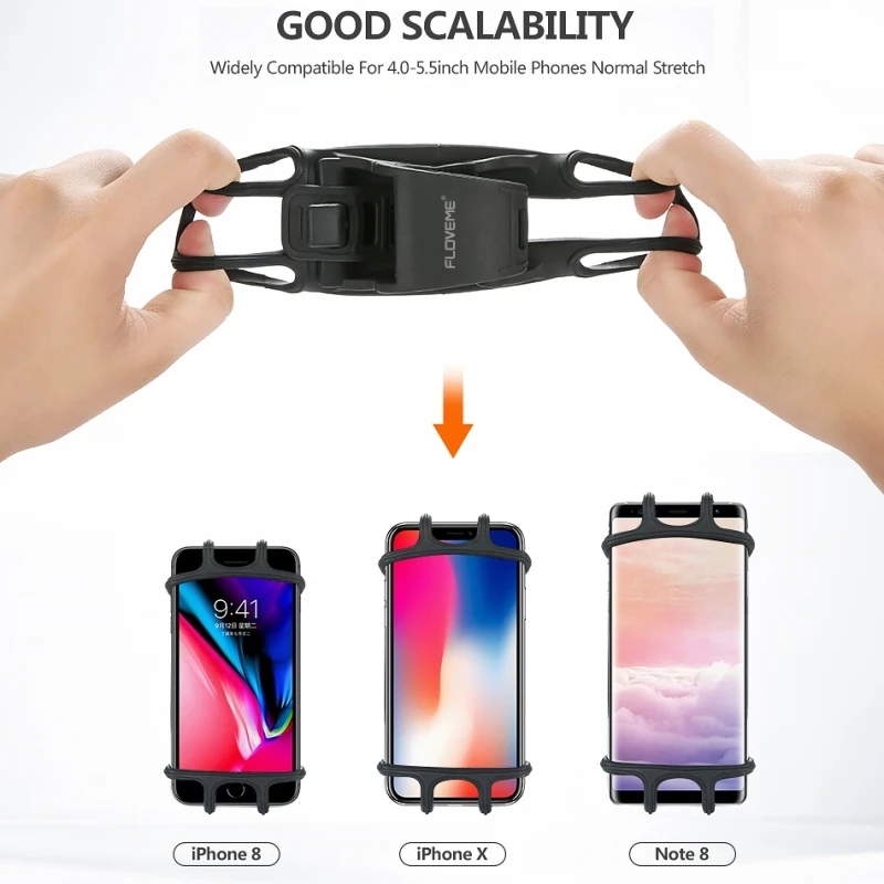 HAWEEL Bicycle Mobile Phone Holder Suitable for 4.0-6.3 inch Phones For iPhone Samsung Huawei and Other Smartphones | Мобильные