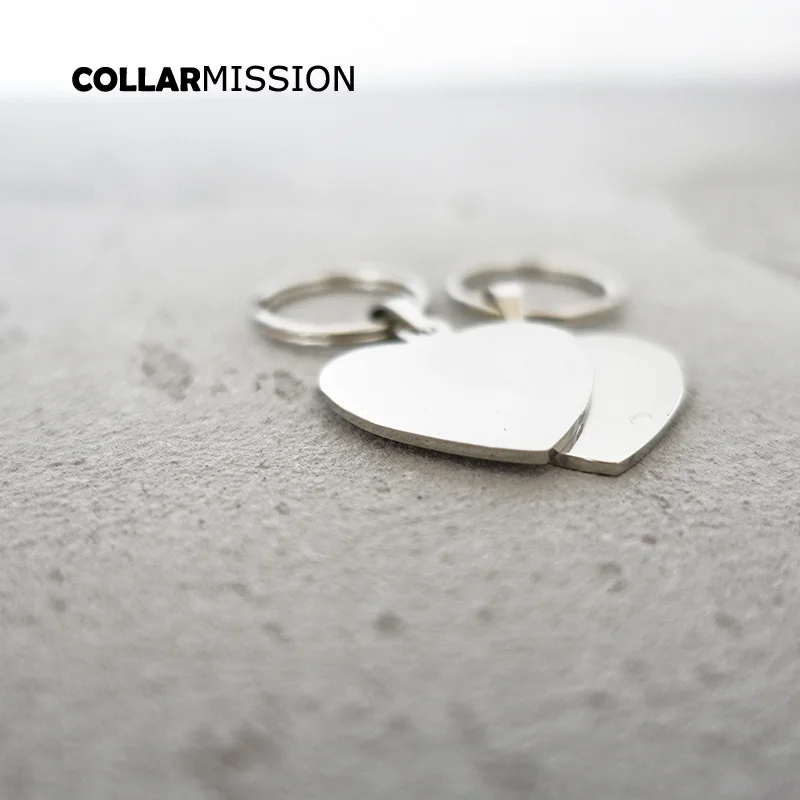 20 шт./лот оптовая продажа простая бирка из нержавеющей стали с именем питомца в