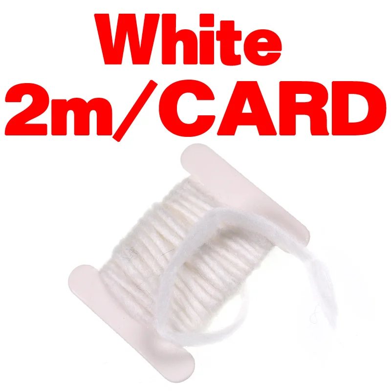 white Bimoo 2 м/карта 3 мм мухобойка пряжа яйцо мухобойка Материал Розовый Желтый Красный Флуо Зеленый - Цвет: white