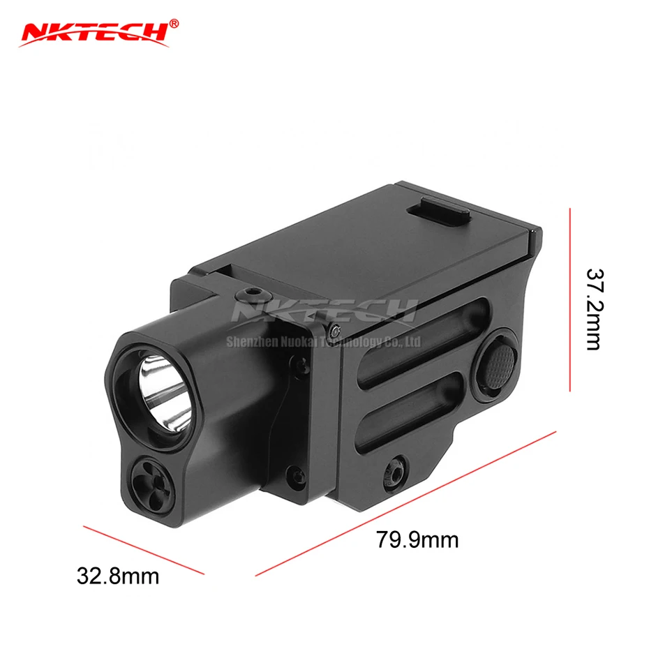 G07 with Red Laser NKTECH тактический светодиодный пистолет вспышки светильник мини G01 G02 G03 G07 G10 P05 P10 XP-G2 2-режим пистолет фонарь светильник для Пеший Туризм Охота - Испускаемый цвет: G07 with Red Laser