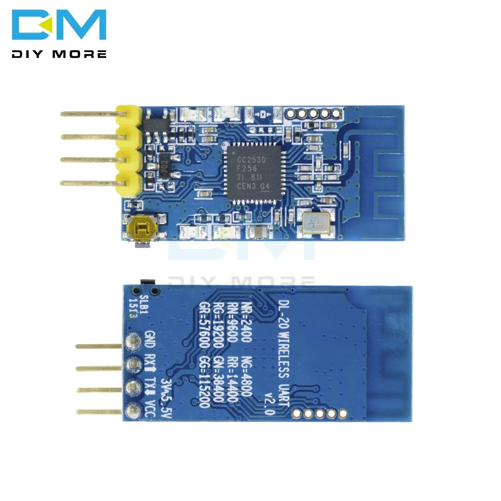 Дистанционный ZigBee CC2530 2,4G беспроводной последовательный модуль трансиверов модуль передачи данных ttl 30mA плата 3V 5,5 V
