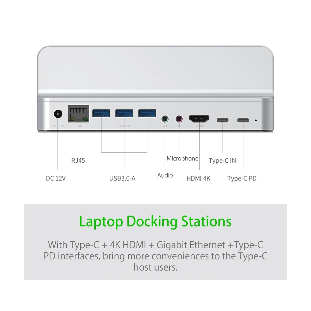 Док станция ORICO для ноутбука HDMI 4K RJ45 1000 м|orico usb3.0|docking station hdmiorico rj45 |