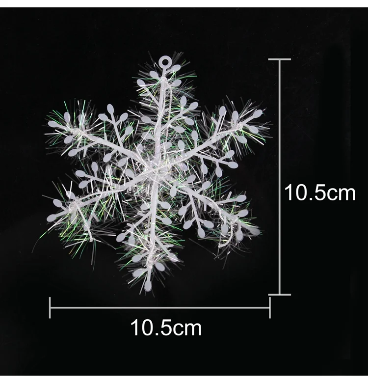 Snowflake 30 pcs Рождественские украшения для дома Navidad год Рождество Санта Calus баннер рождественские подарки Рождество Dcor счастливый год - Цвет: Snowflake 30 pcs