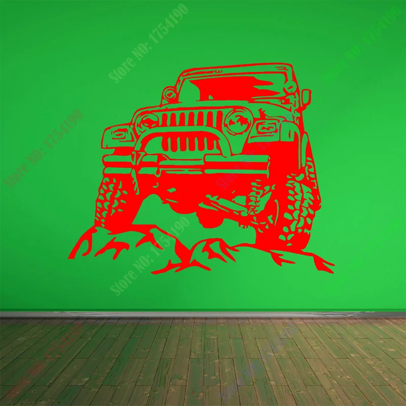 Джипов Рок гоночный автомобиль виниловые наклейки на стены переводка