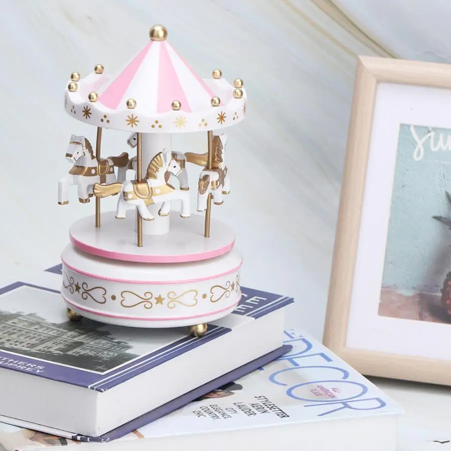 Музыкальные шкатулки музыкальная шкатулка Merry Go Round карусель подарок на
