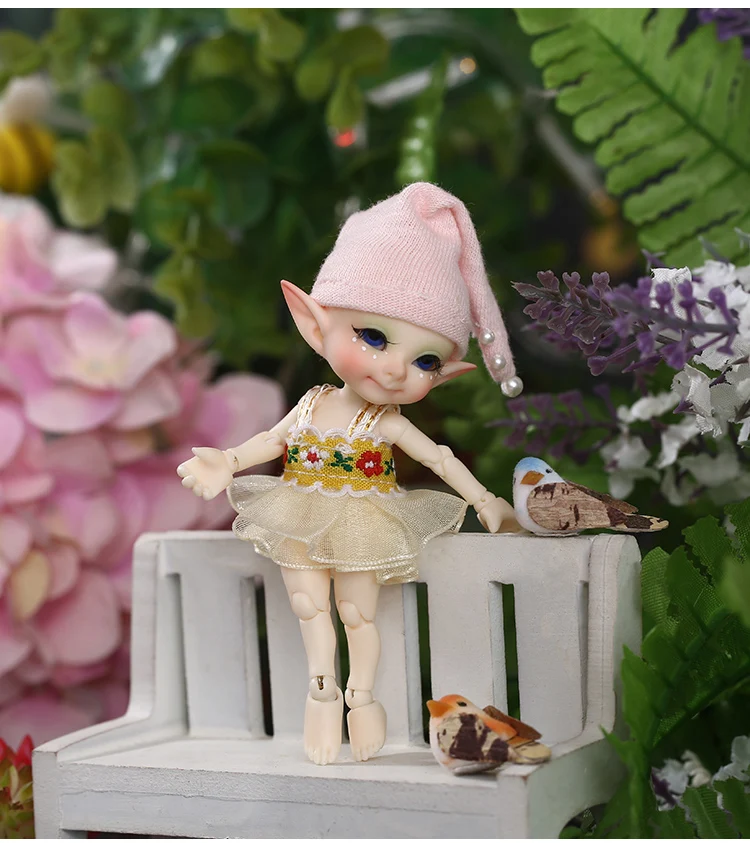 Fairyland FL Realpuki Pupu BJD кукла 1/13 розовая улыбка эльфы игрушки