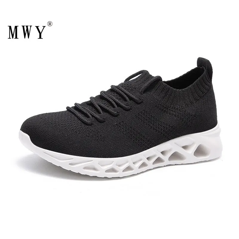 MWY/Повседневная обувь; Мужские дышащие вязаные кроссовки; Zapatos De Hombre; мужские кроссовки; мужская обувь на плоской подошве; уличная прогулочная обувь