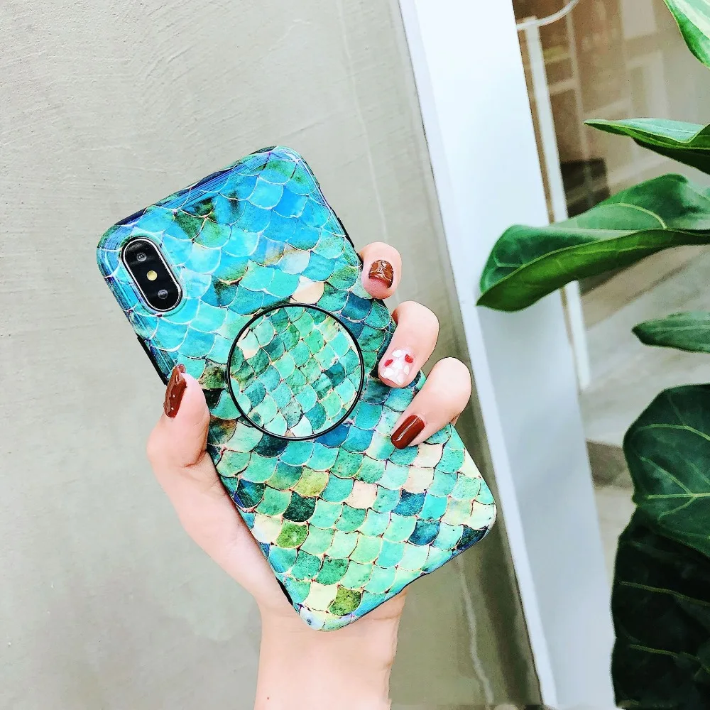 Синий свет рыбы Весы чехол для iphone X 8 7 6 6s Plus|Бамперы| |