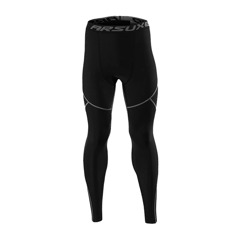 Black Gray Pants Мужское термобелье, Мужская одежда для велоспорта, Мужская быстросохнущая одежда для велоспорта, базовые слои для катания на лыжах/верховой езды/альпинизма/велоспорта - Цвет: Black Gray Pants