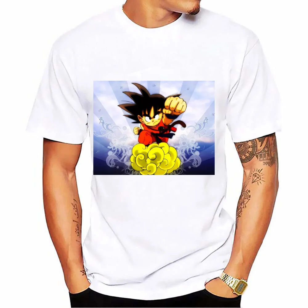 Модные футболки Жемчуг дракона Z Goku летние топы с короткими рукавами и круглым