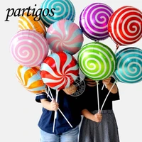 10pcs mini18inch colorful candy foil balloons lollipop helium globos baby shower birthday wedding party supplies decor kids toy