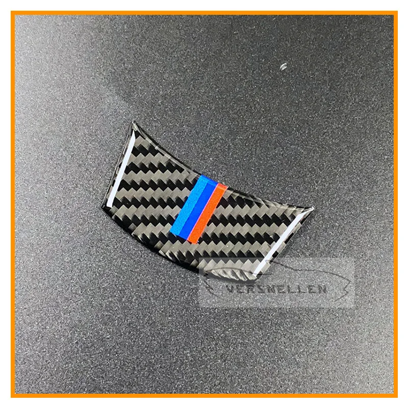Carbon Fiber Steering Wheel 3D Sticker M stripe Emblem Car For BMW E60 E61 5 series 2004-2010 Styling Accessories | Автомобили и