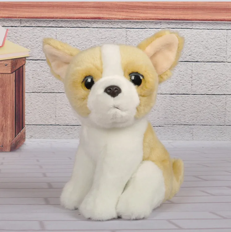 Реалистичная игрушка для сидения чихуахуа 7 &quot 18 см плюшевые игрушки милый
