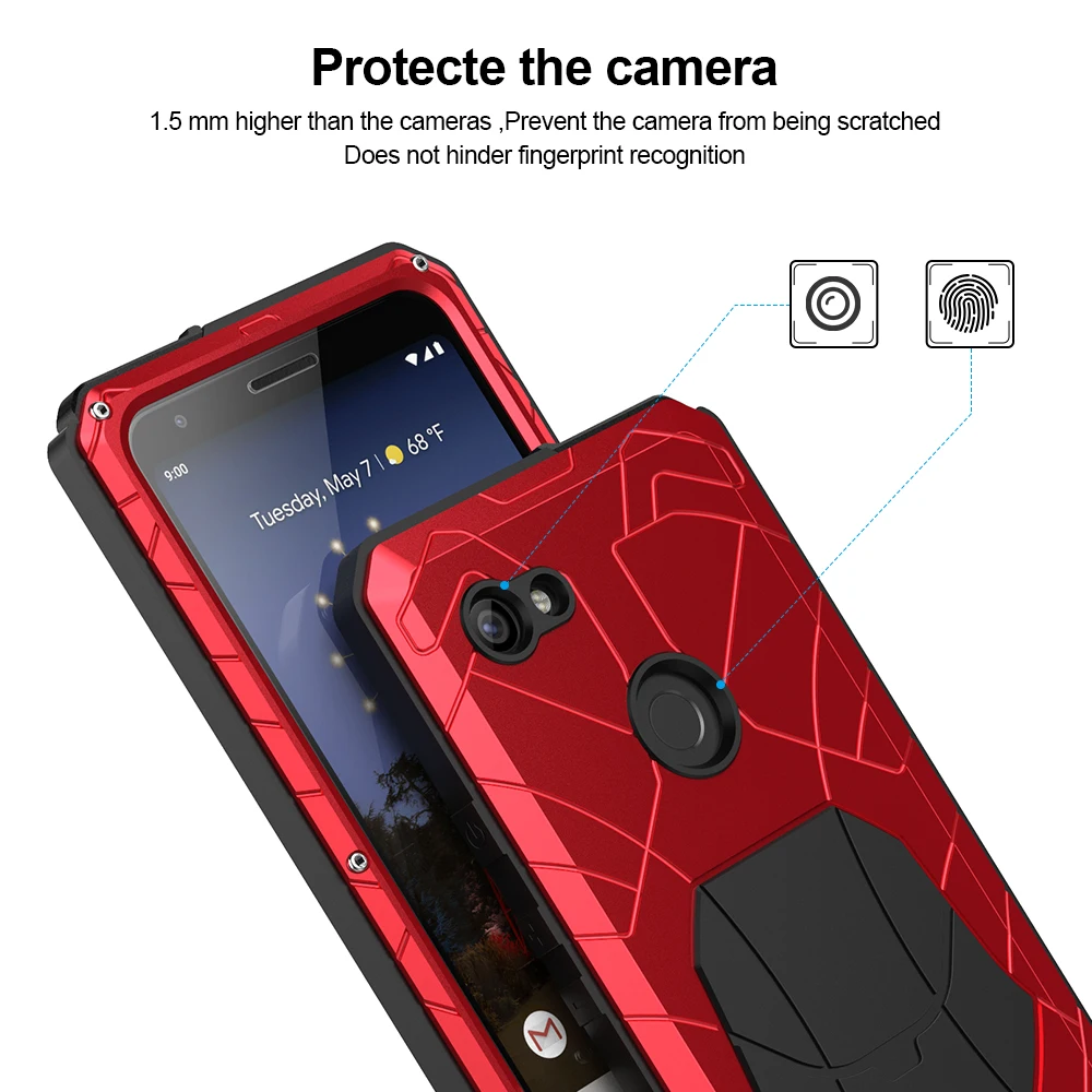 Для Google Pixel 3A 3A XL чехол жесткий алюминиевый металлический Закаленное стекло Защитная крышка для Google Pixel 4 4XL защитный чехол
