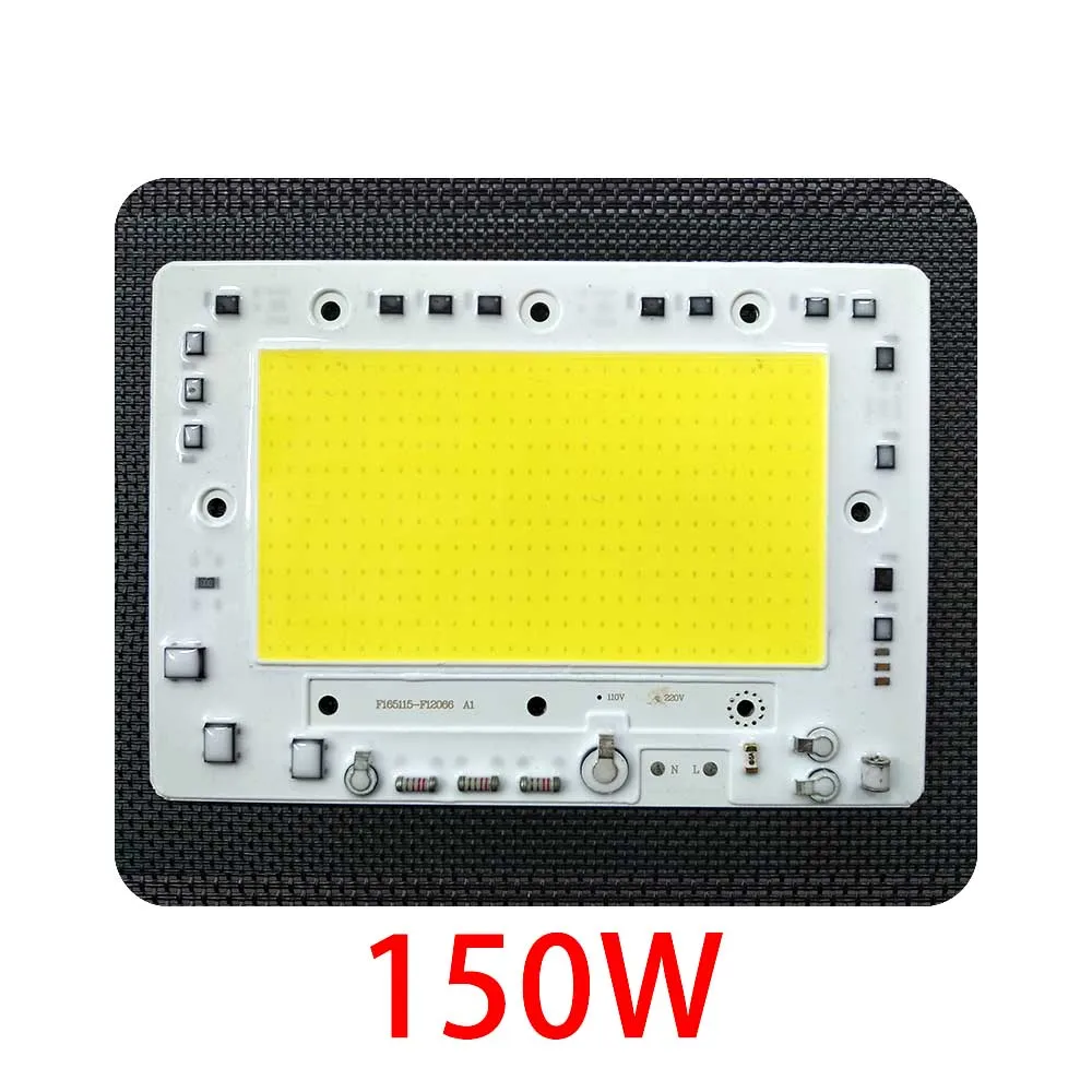 10 шт./лот светодиодный COB Чип диод 50 W 100 150 200 AC110V/220 V Вход с умная ИС (интеграционная