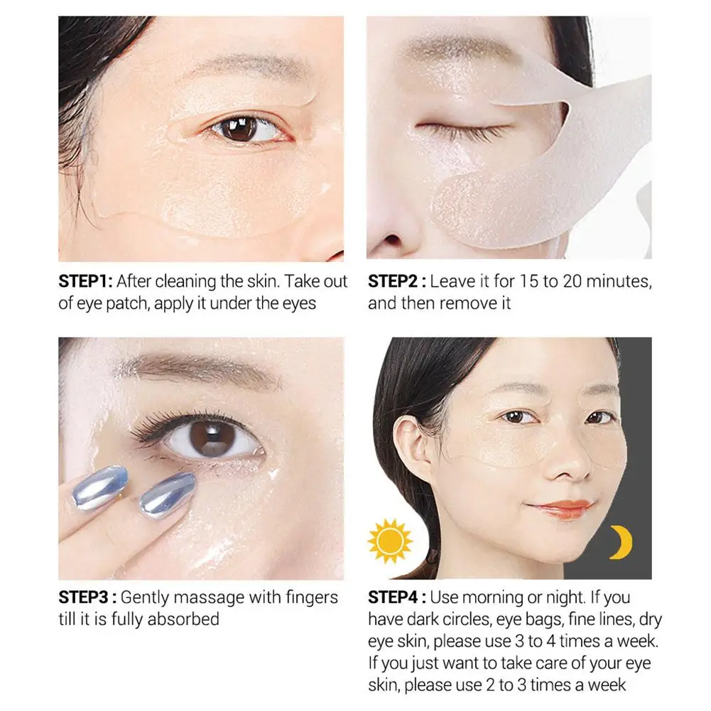 

LANBENA Retinol Eye Mask Hyaluronic Acid Eye Patches Serum Reduces Dark Circles Bags Eye Lines Repair Nourish Firming Skin Care