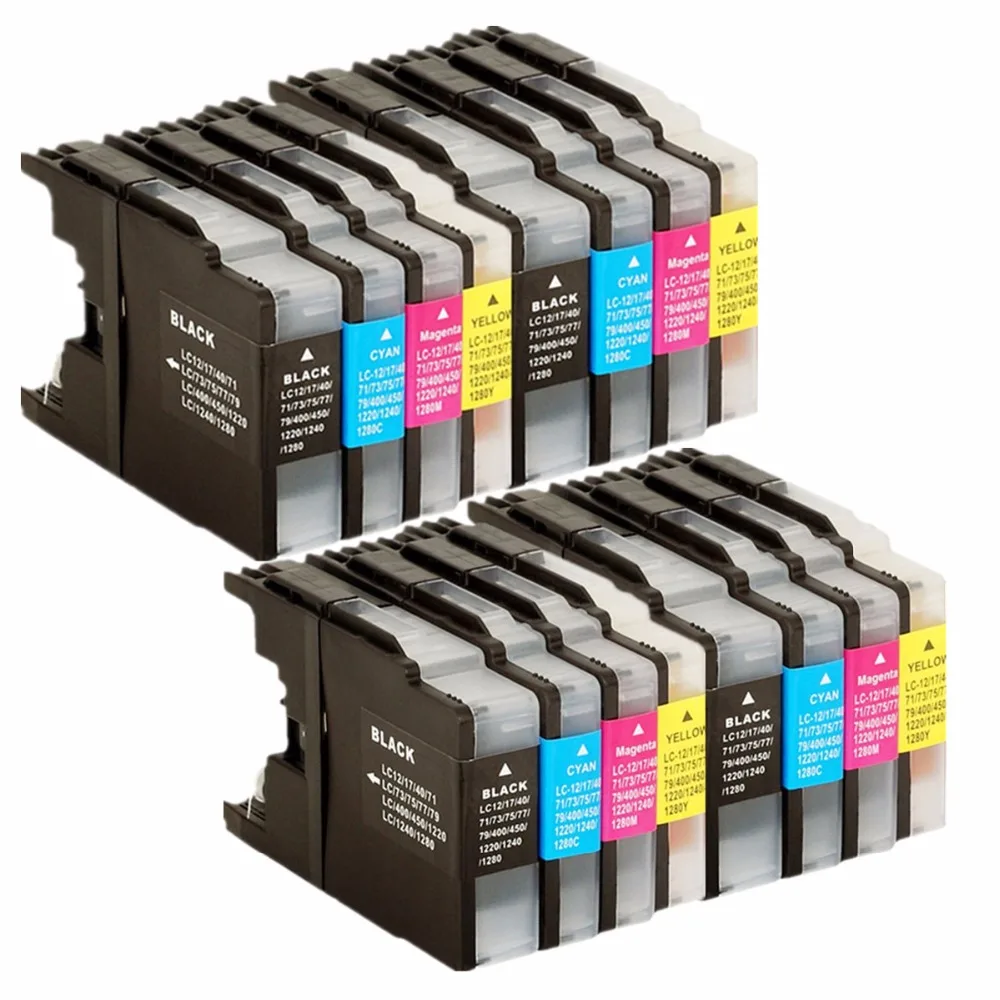 Замена чернильных картриджей для LC450/1280 LC 450 1280 LC1280 MFC J6510DW J435W J835DW замена J280W|ink