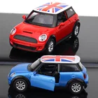 Литой под давлением автомобиль Mini Cooper S в масштабе 1:30, игрушки для подарка на день рождения, коллекция игрушек