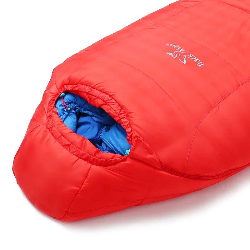 TrackMan хлопок спальный мешок зима-осень конверт с капюшоном открытый гусиный пух