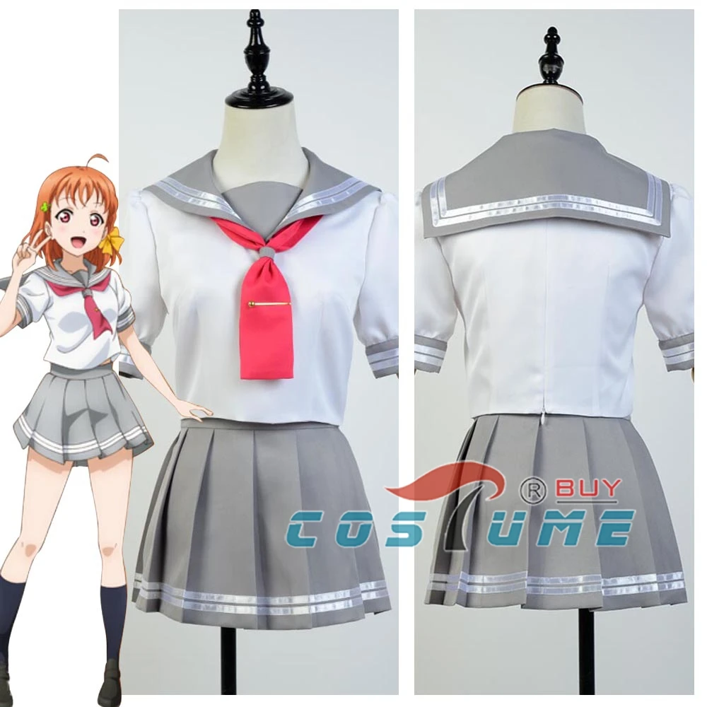 Аниме Love Live Lovelive Sunshine akours Карнавальный костюм Takami Chika Школьная форма для