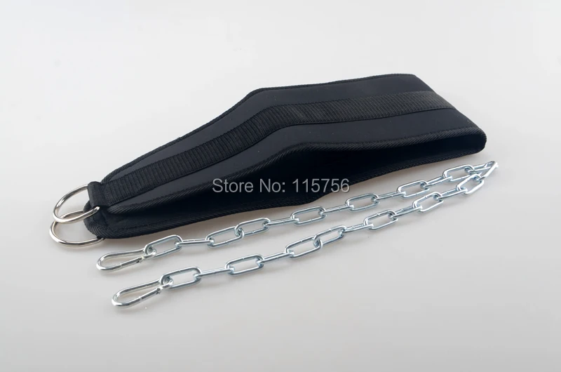 TPRPST нейлоновый ремень для подъема тяжестей с металлической цепью тренировочный