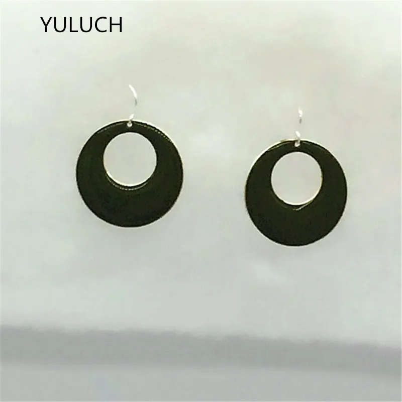 Популярные темпераментные золотые каменные цепочки зеленые серьги модная