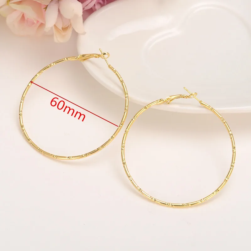 Bangrui Personality Super Big Circles 60 Earrings For Women Fashion Gold-color Jewelry Bijoux Trendy Statement | Украшения и