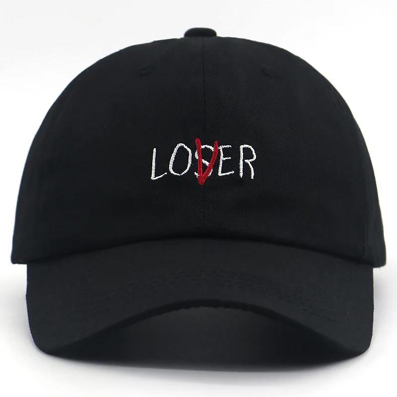 Lover Loser Бейсболка унисекс вышивка 100% хлопок папа шляпа регулируемая мода snapback хип