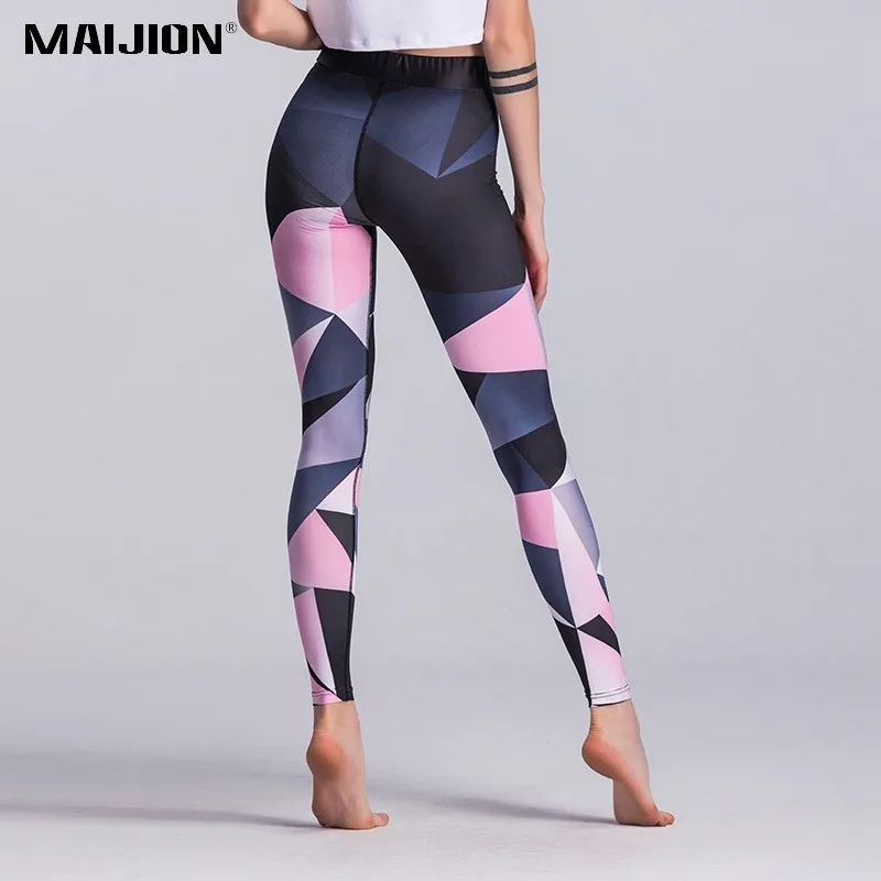 MAIJION/женские модные штаны для йоги сексуальные леггинсы длиной до щиколотки с