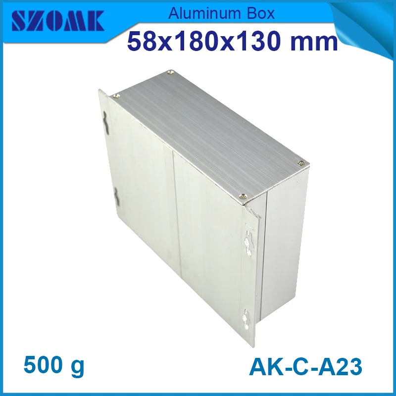 1 шт./лот алюминиевый корпус din-рейки экструдированный pcb наружный 58(H)x180(W)x130(L) мм |