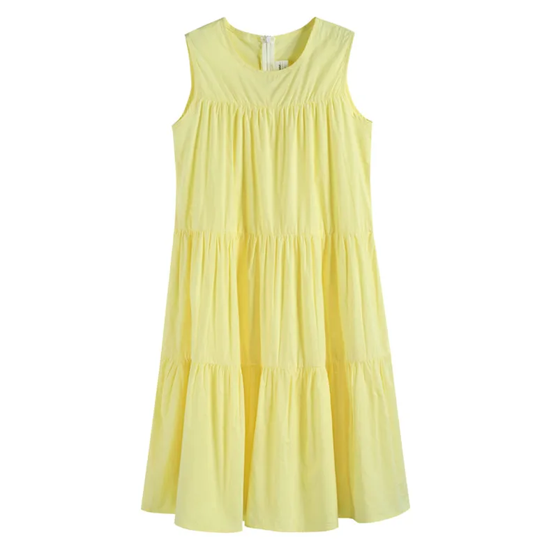 kids &amp teenager girls summer cotton casual maxi long dress children 4 to 14 years fashion flare vest dresses | Детская одежда и