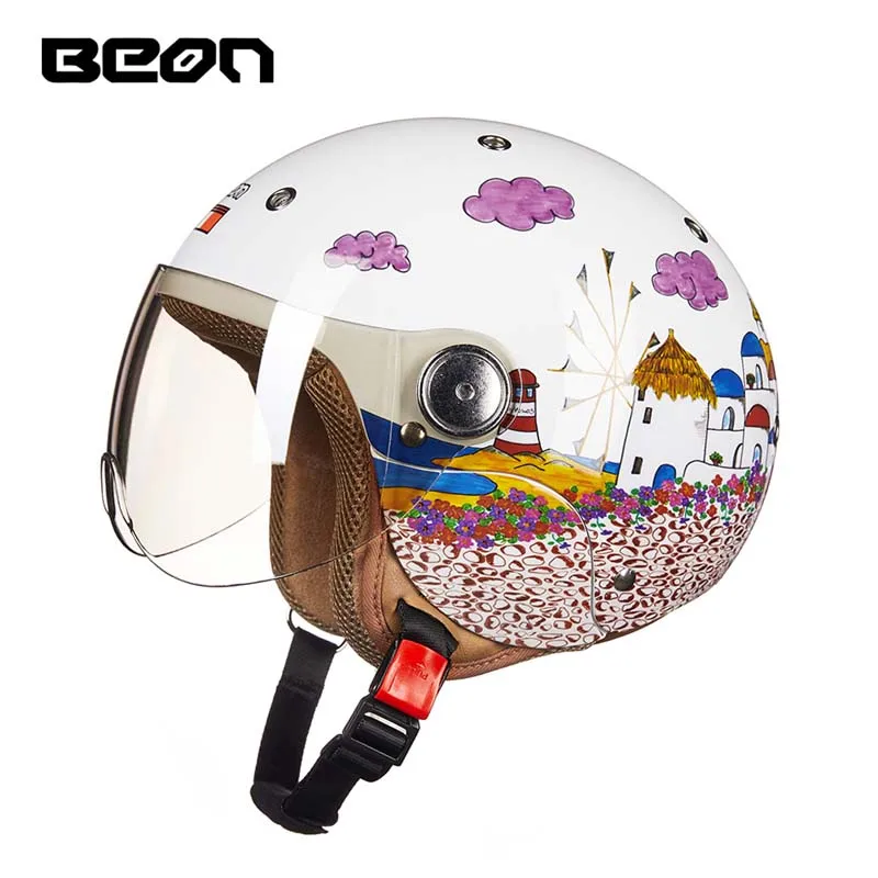 

Kids Summer New Fashion child helmet ABS children motorcycle bike helmets boys girls 3/4 Face helmet PCvisor four seasons