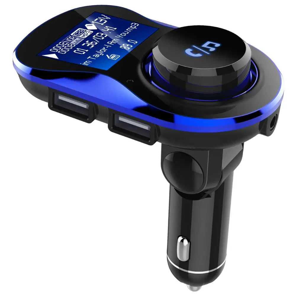Fm передатчик Bluetooth автомобильный комплект fm модулятор Радио адаптер два USB