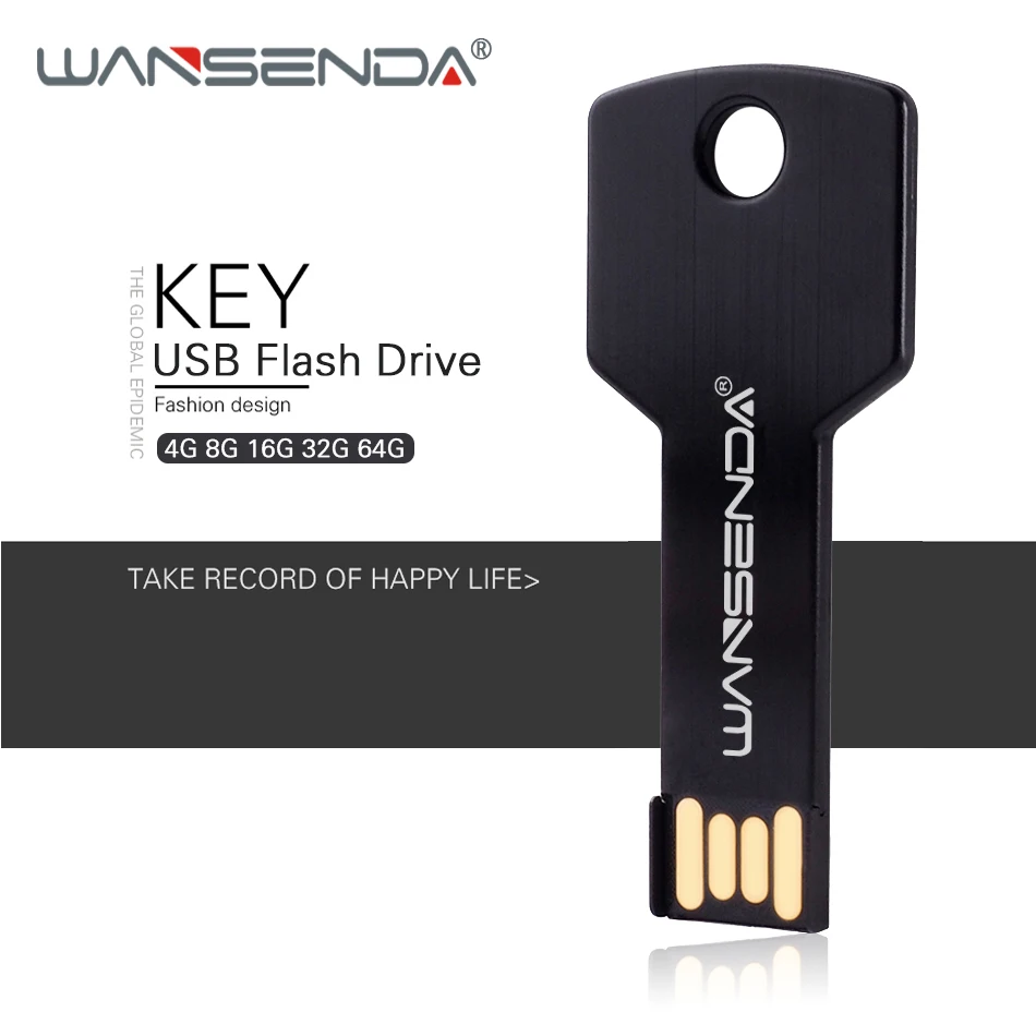 Wansenda водонепроницаемый usb флеш накопитель 4 ГБ 8 16 32 64 ГБ|USB флэш-накопители| |