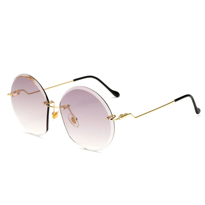 Брендовая Дизайнерская обувь без оправы Винтаж круглые поляризованные