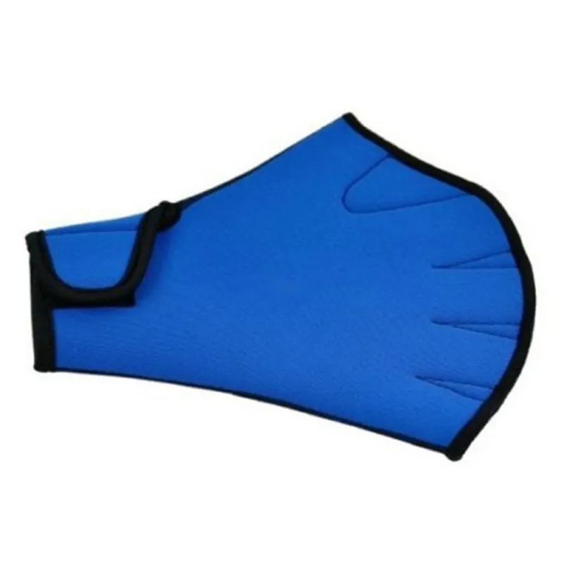 

New Water Aerobics Aqua Jogger Swimming Swim Surfing Diving Webbed Neoprene Paddle Gloves Blue