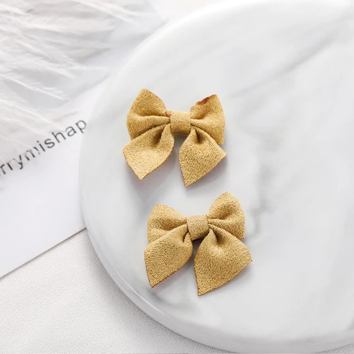 yellow 100 шт./лот Милая ткань Бауэр кулон волос Шарм DIY интимные аксессуары серьги одежда уха бусинки из ткани ювелирные изделия - Окраска металла: yellow