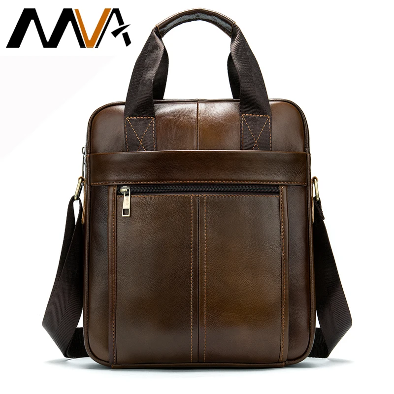 MVA сумка мессенджер Мужская из натуральной кожи мужские сумки через плечо