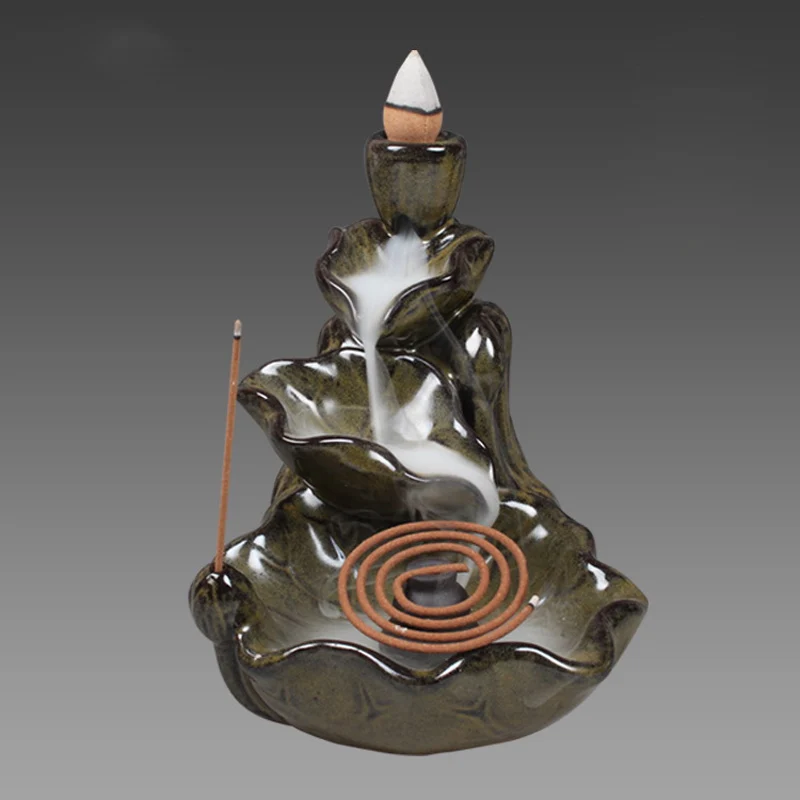 100 шт. конусные ароматические палочки в виде лотоса|incense stick burners|smoke backflowincense censer |