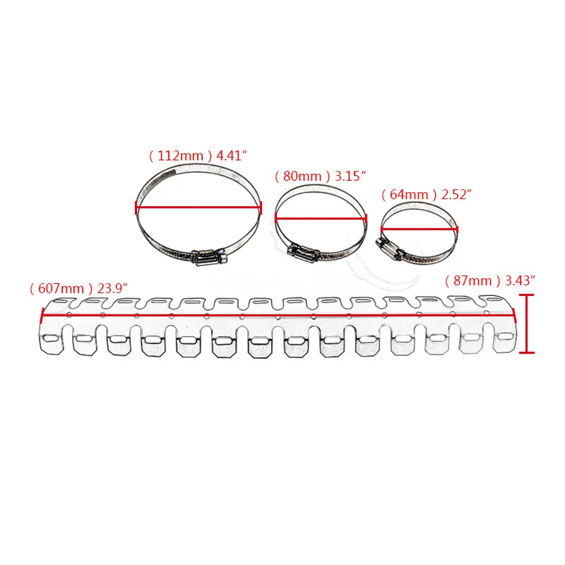 Черная защитная крышка для глушителя выхлопной трубы 60 см | Автомобили и
