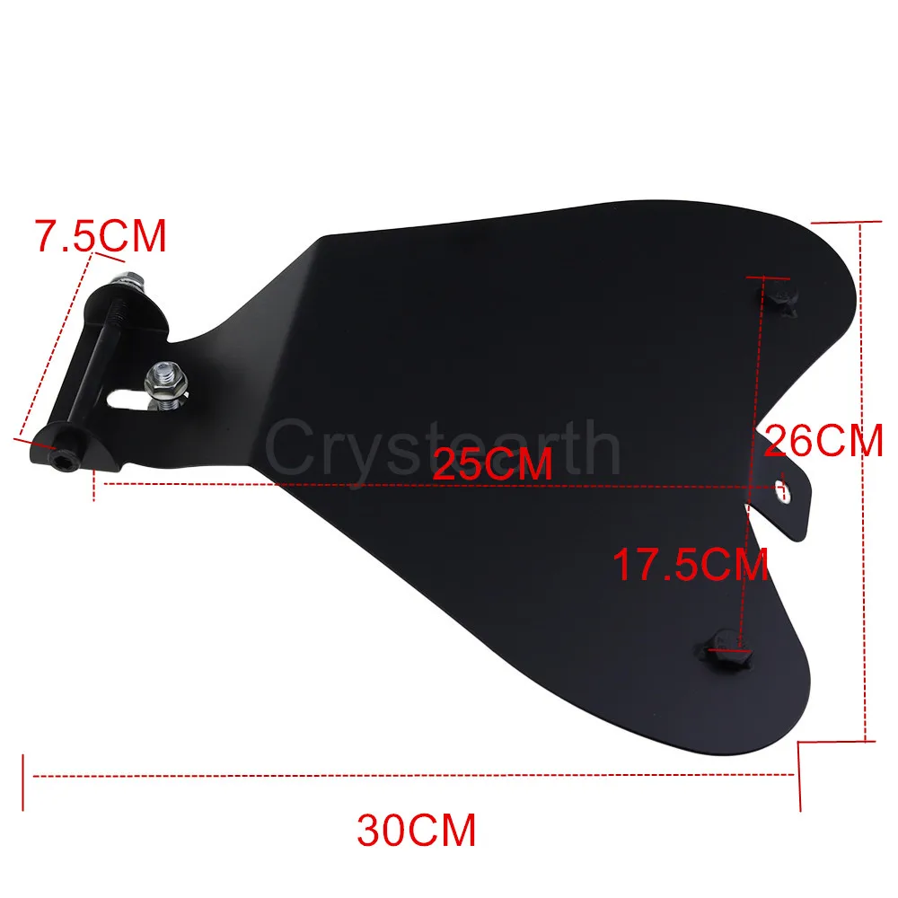 Black Motorcycle Retro Solo Seat With Spring Mounting Bracket Baseplate Kit For Harley Sportster XL 883 1200 Bobber Chopper |