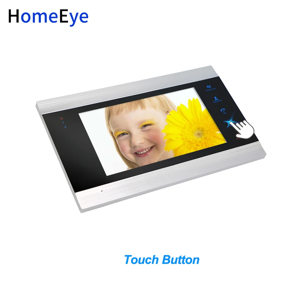 Homeeye 7 дюймов крытый монитор Экран дисплея для видео-телефон двери видео домофон/домашний Система контроля доступа 4-проводной