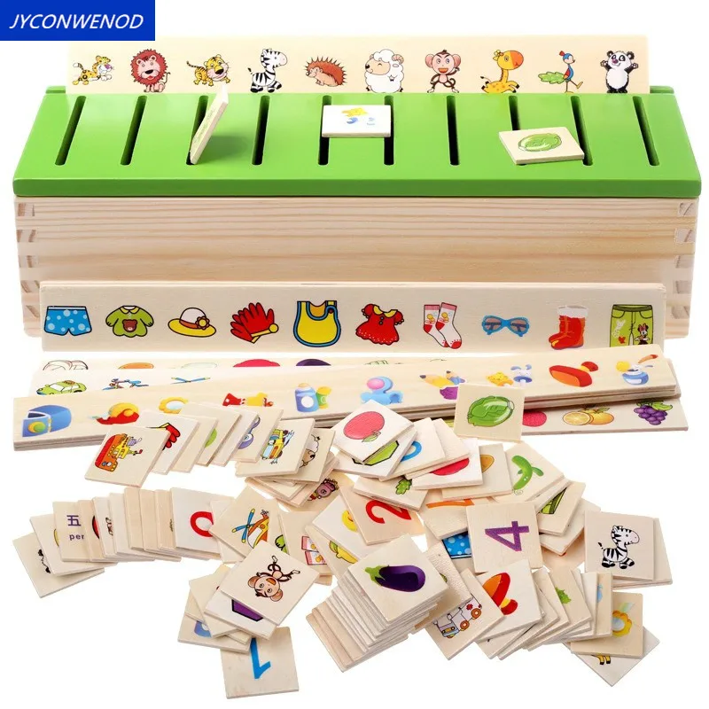 

Wood Toys Mathematical Knowledge Classification Toy Cognitive Matching Kids Montessori Early Educational Learn Toys for Children