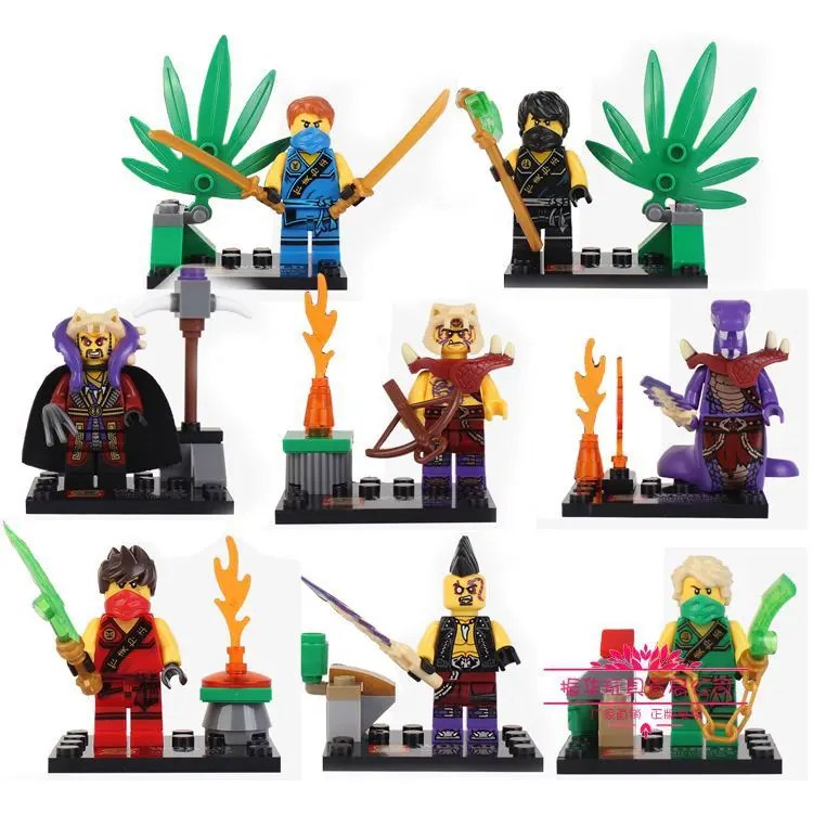Игрушечные фигурки 8 шт.|lloyd garmadon|phantom ninjabuilding blocks |