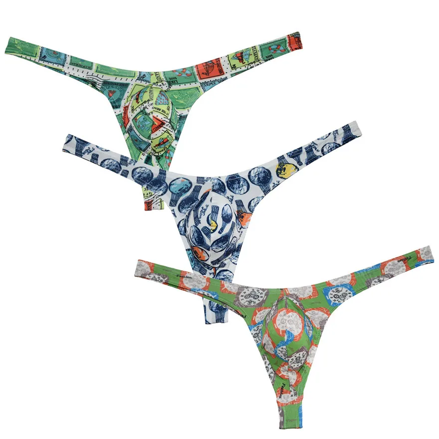 Мужское нижнее белье с принтом Tangas мужское стринги бикини стринги|male thong underwear|male