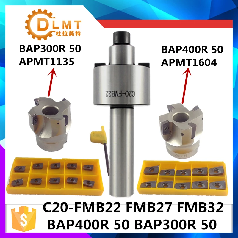 Фреза для лица C20 FMB22 BAP300R BAP400R 50 22 с 10 шт. APMT1604 твердосплавная вставка подходящая