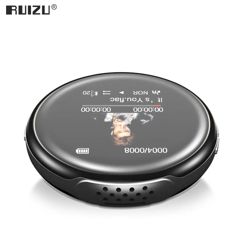 Новое поступление, спортивный MP3-плеер RUIZU M1 с Bluetooth, 8 ГБ/16 ГБ, с поддержкой экрана, FM, запись, электронная книга, часы, шагомер