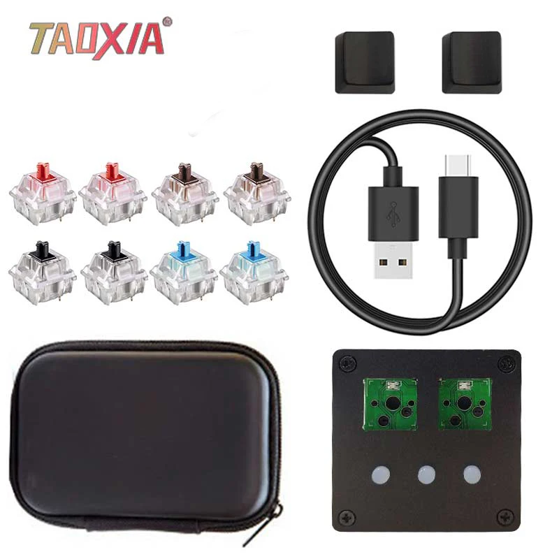 4 switches DIY USB 2,0 с подсветкой вишневые механические клавиатуры с программным обеспечением черный OSU V4 Для Windows 5 Кнопка игровая клавиатура - Цвет: 4 switches