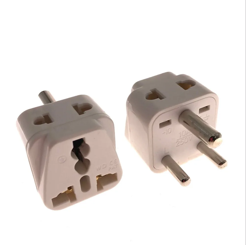 Universal Converter Travel Power Plug 3 Pins Round Ac Adaptor